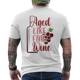 'Gereift Wie Guter Wein T-Shirt mit Rückendruck - Geschenkecke