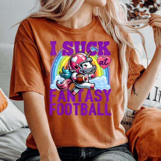 Funny 'I Suck At Fantasy Football' Men's T-Shirt – Unisex Graphic Tee