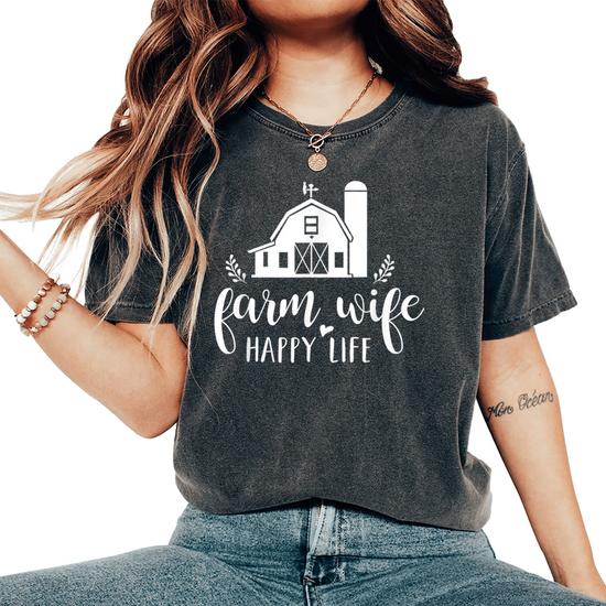 Womens Farming Tshirt For Women Live, Laugh, Farm Tee Country Girl Womens Farming Tshirt For Women Live, Laugh, Farm Tee Country Girl