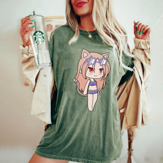 Cute Chibi Style Kawaii Anime Neko Girl Kairn Chan Women's