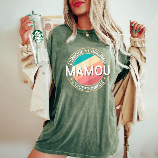 T-Shirt "Meilleure Mamou Du Monde" - Cadeau Anniversaire, Fête Des Grands-Mères, Idée Cadeau Mignon
