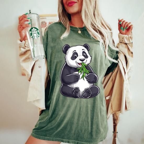 Camiseta Azul De Felpa Con Forma De Oso Panda De 30 Cm De Altura