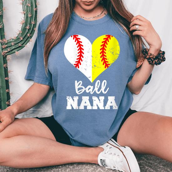 Funny Baseball Nana T-Shirt Ball Nana Softball Gifts Women Funny Baseball Nana T-Shirt Ball Nana Softball Gifts Women