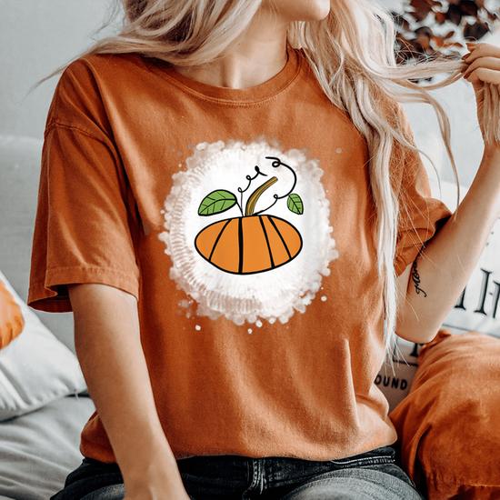 tie dye pumpkin shirt