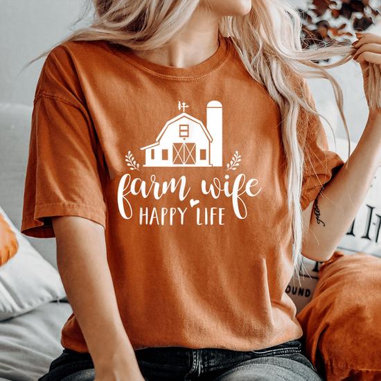 Womens Farming Tshirt For Women Live, Laugh, Farm Tee Country Girl Womens Farming Tshirt For Women Live, Laugh, Farm Tee Country Girl
