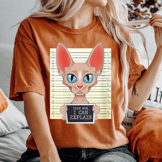 Camiseta gato sphynx sale