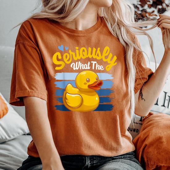 Seriously What The Duck Duck Lover Women's Oversized Comfort T