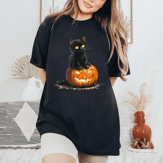 Disfraz De Gata Para Mujer Gato Negro Halloween Vector Premium