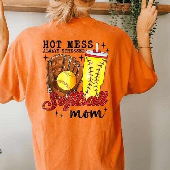 Always Stressed Softball Mom Tee Always Stressed Softball Mom Tee