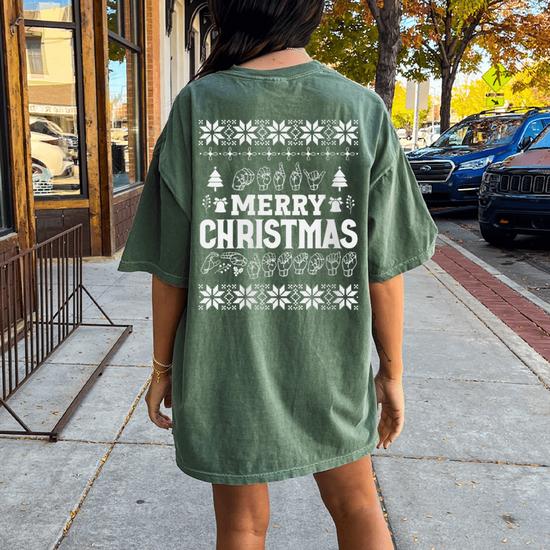 Sign Language Ugly Christmas Sweater Sign Language Ugly Christmas Sweater