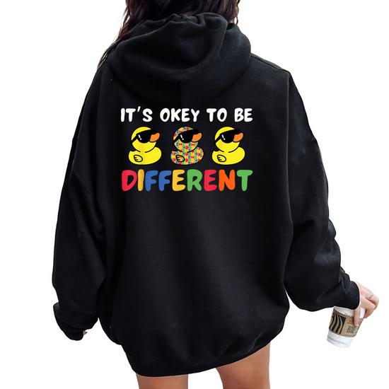 It's Ok To Be Different Duck Autism Awareness Animal Women