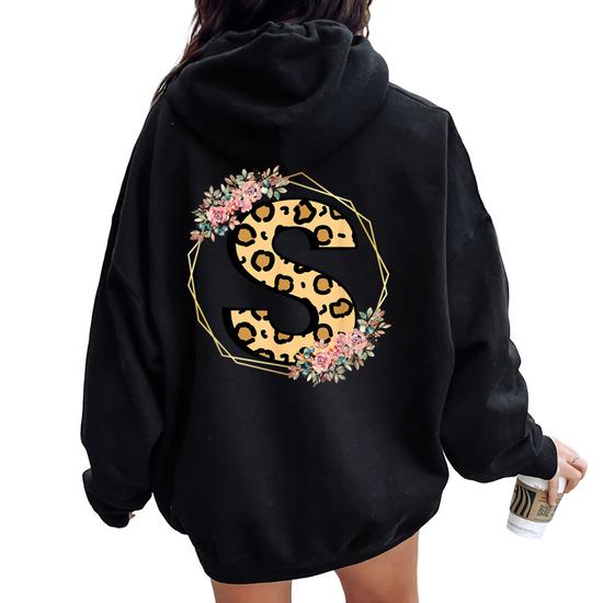 Sweat à Capuche Femme Fluo Avec Imprimé Lettres - Manches Longues, Poches, Décontracté