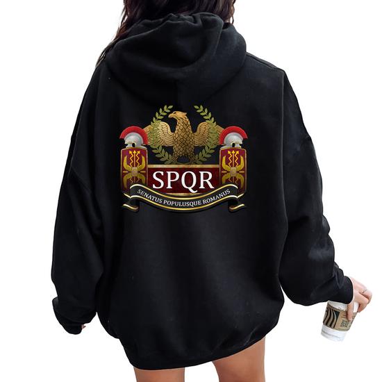 FELPA CON CAPPUCCIO KJ1508 Roma Anni 80 Retro Football