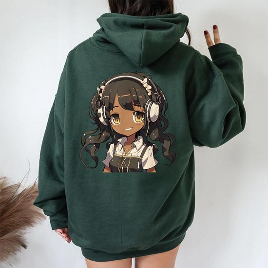 Anime And Music Black Girl Anime Merch Afro African American Women