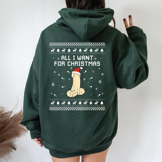 Foute Kerst Hoodie Rood - Merry Christmas Old School | XS - 4XL