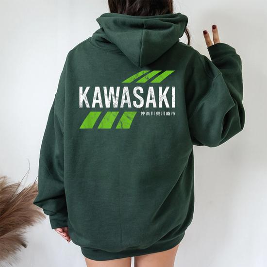 Retro Vintage Kawasaki Green City For Or Women Women Oversized