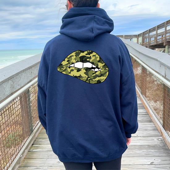 Camo oversized hoodie online