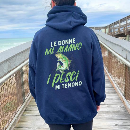Felpa con cappuccio a forma di pesce - Italia