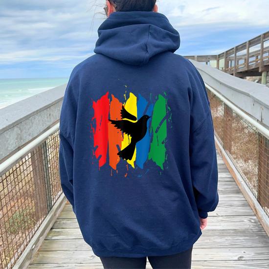 Paloma Diseno Retrointage 70S 80S Look Women Oversized Hoodie Back Print Regaloses