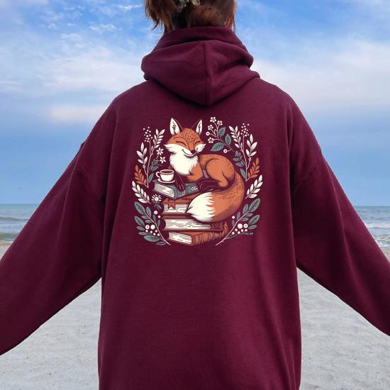 Girls fox hoodie outlet
