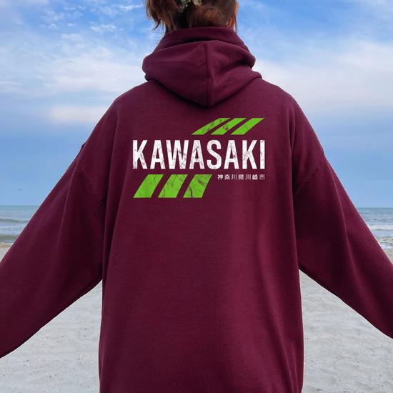 Retro Vintage Kawasaki Green City For Or Women Women Oversized