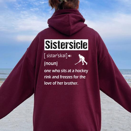 Hockey sister hoodie outlet