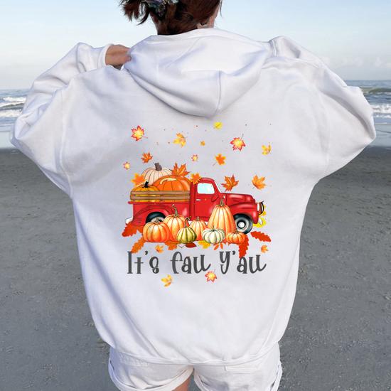 It's Fall Y'all Pumpkin Maple Farm Truck Autumn Fall Women