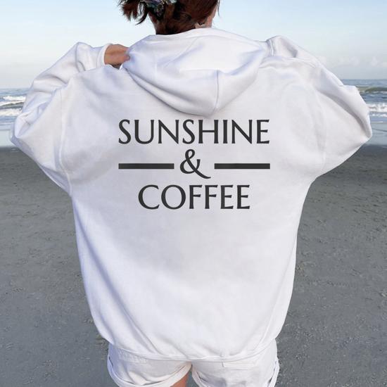 Oversized Graphic Hoodie For Men & Women - 'Normal Isn't Coming Back' Print, Long Sleeve Pullover, Coffee Color