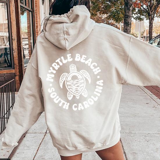 Pacsun - Felpa comoda con cappuccio e grafica sportiva Pacific