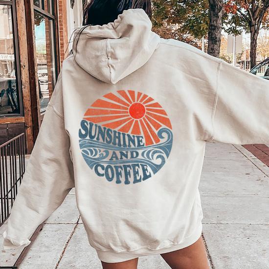 Sunshine And Coffee Retro 70'S Vintage Beach Vacation Women