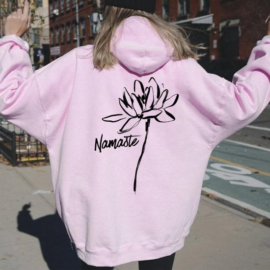 Pink lotus hoodie best sale