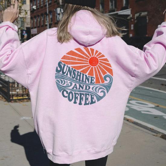 Sunshine And Coffee Retro 70'S Vintage Beach Vacation Women
