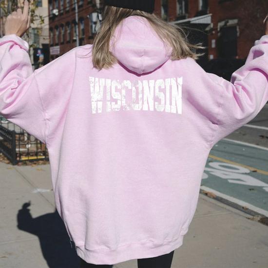 Vintage wisconsin hoodie outlet