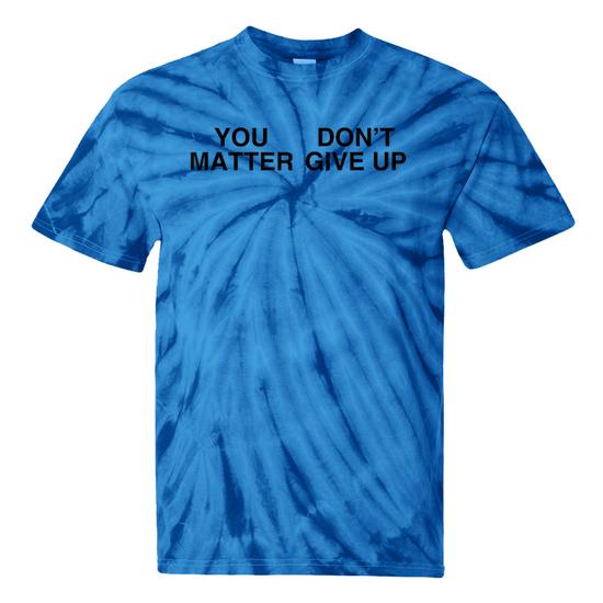 tie dye words on shirt