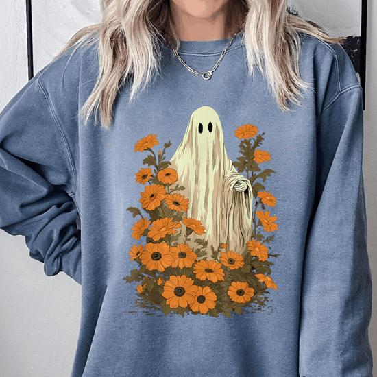 Ghostly floral sweatshirt hotsell