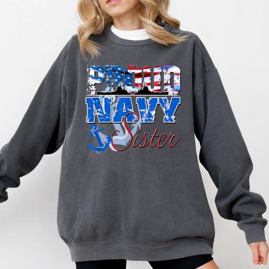 Proud Navy Sister Patriotic Sailor Shirt Siblings Day Proud Navy Sister Patriotic Sailor Shirt Siblings Day