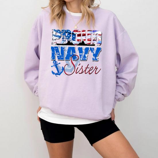 Proud Navy Sister Patriotic Sailor Shirt Siblings Day Proud Navy Sister Patriotic Sailor Shirt Siblings Day