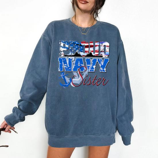 Proud Navy Sister Patriotic Sailor Shirt Siblings Day Proud Navy Sister Patriotic Sailor Shirt Siblings Day