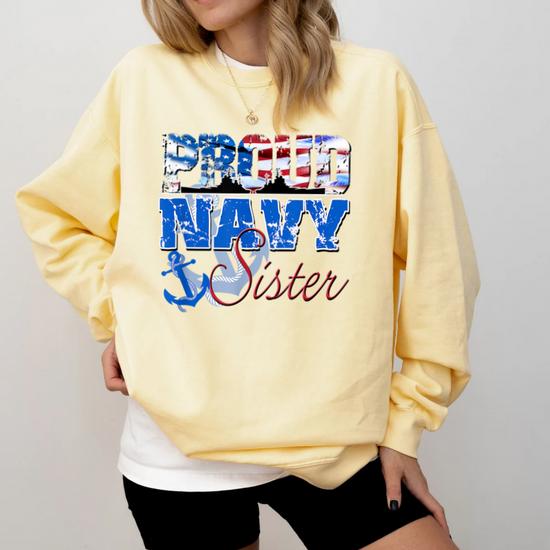 Proud Navy Sister Patriotic Sailor Shirt Siblings Day Proud Navy Sister Patriotic Sailor Shirt Siblings Day